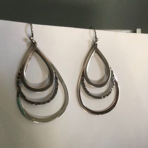 Silpada .925 Silver Triple Teardrop Earrings